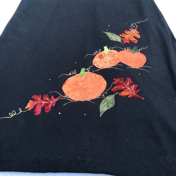 Vintage Karla Marie Pumpkin Dress Halloween Thanksgiving Crushed Velvet - Picture 6 of 11
